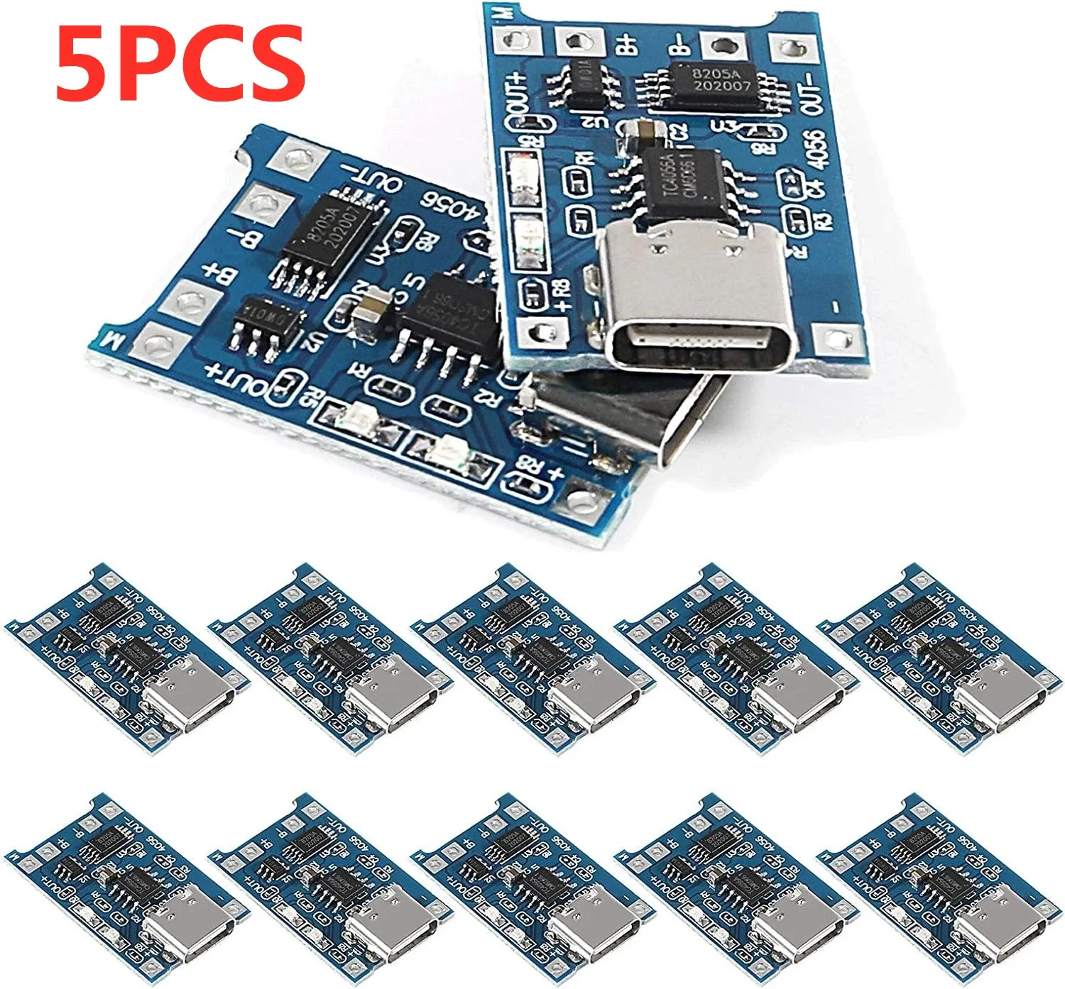 Typ-c Micro USB 5V 1A 18650 TP4056 Lithium-Batterie Ladegerät Modul Lade Board mit Schutz Dual Funktionen 1A