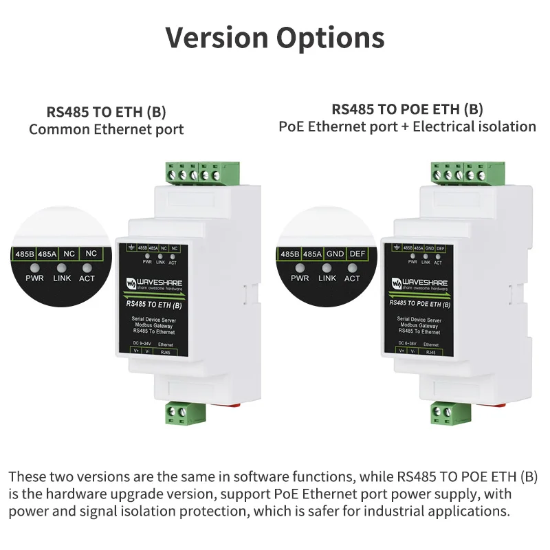 Industrieller serieller Server, RS485 auf RJ45, Ethernet-Modul, TCP/IP – Bild 2