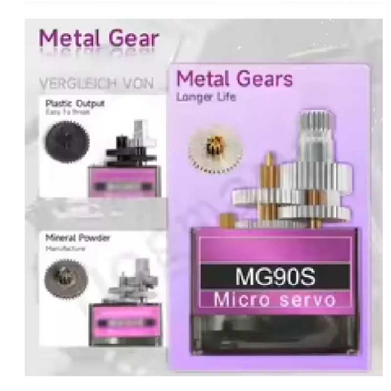 MG90S Servo Vollmetallgetriebe 9g SG90 Verbesserte Version – Bild 6