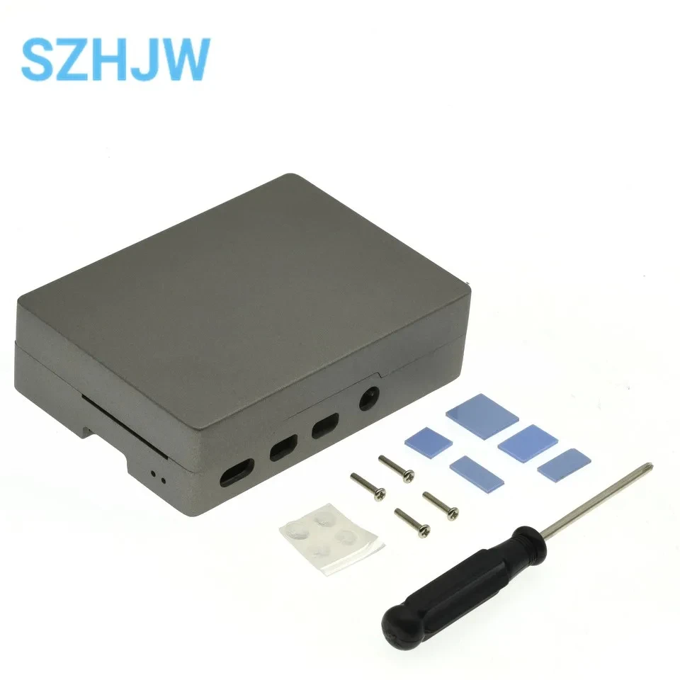 Raspberry Pi 2 3B 4B Gehäuse aus Aluminiumlegierung mit selbstgeführter Wärmeableitungssäule, Metallgehäuse