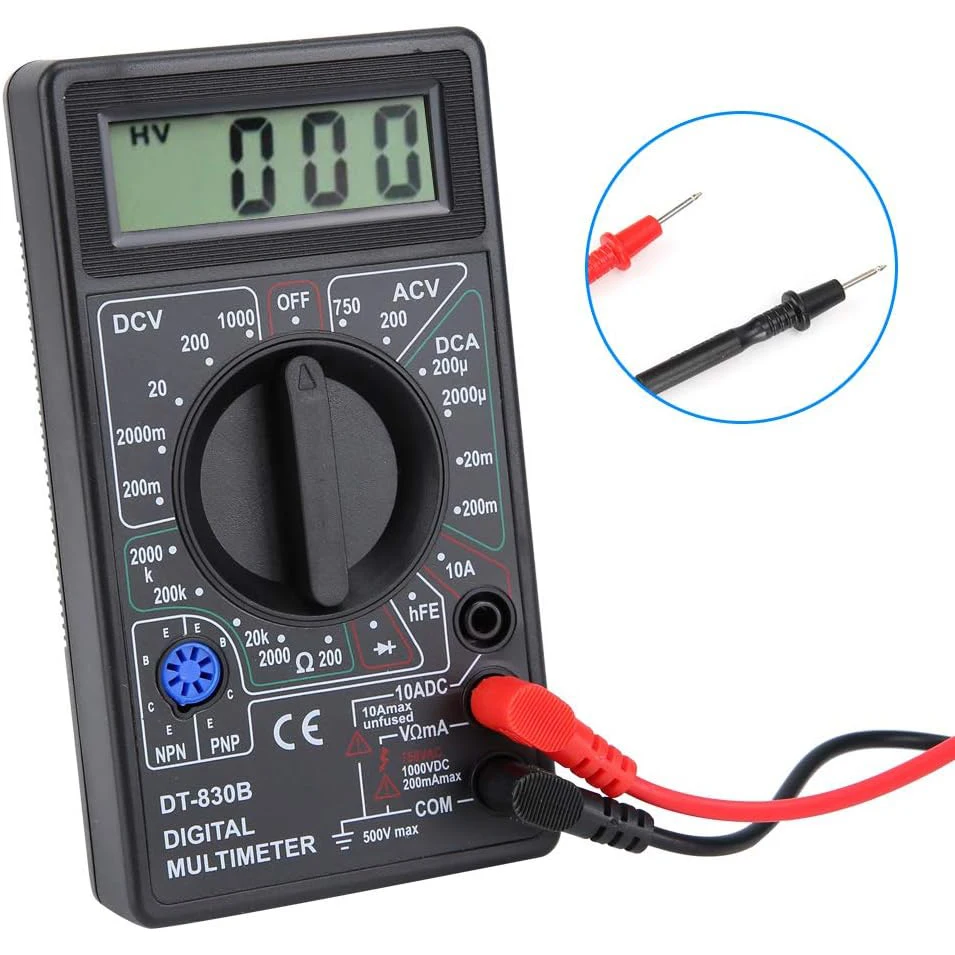 Digitalmultimeter, DT-830B Multifunktionales tragbares – Bild 4