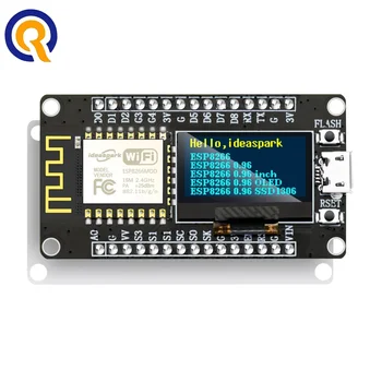NodeMCU ESP8266 Entwicklungsboard mit 0,96 OLED-Display CH-340 ESP-12E WiFi-Modul, Micro-USB