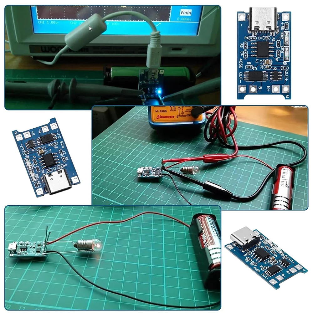 TP4056 5 V 1 A 18650 Lithium-Batterie-Ladegerät-Modul (10 Stück) – Bild 6