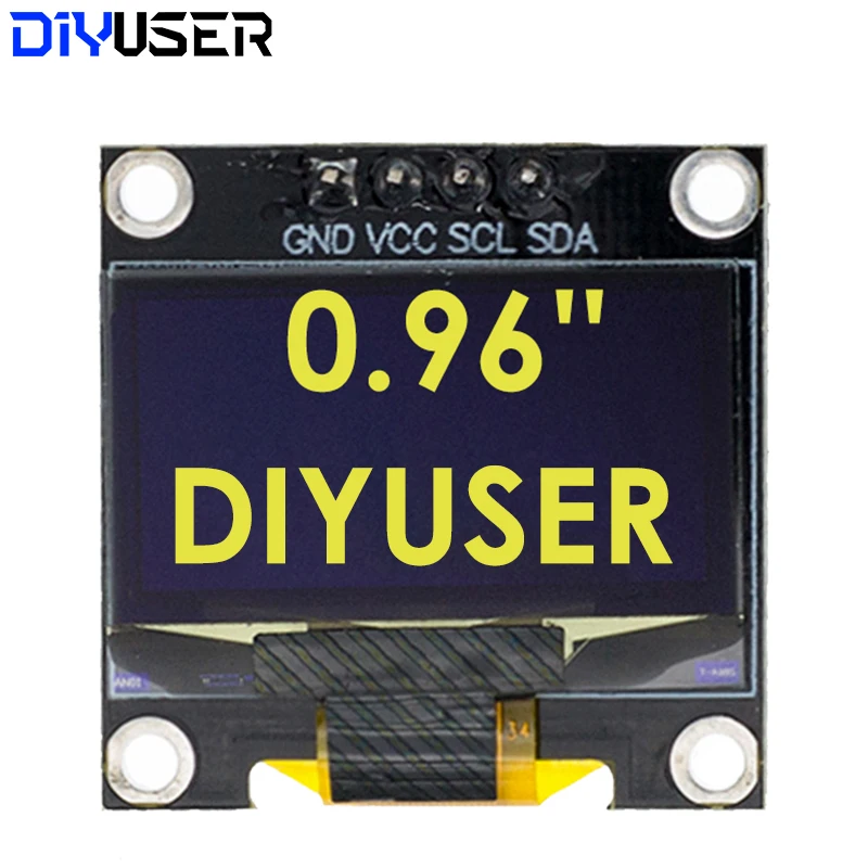 0,96 Zoll OLED-Displaymodul I2C IIC Seriell Weißer Bildschirm 128x64 – Bild 5