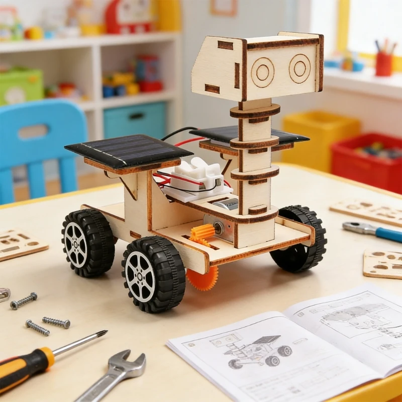 Solarbetriebenes Mondfahrzeug-Bildungs- und Wissenschaftsprojekt-Set – Bild 4