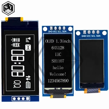 0,96 Zoll / 1,3 Zoll / 1,54 Zoll OLED-Display 64×128 LCD-Modul SH1107 SSD1312 SSD1317 4PIN LCD Vertikales