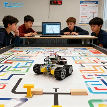 Crawler-Roboter-Auto mit Hindernisvermeidung und Tracking-Funktion, Ultraschallmodul, Bluetooth Wireless
