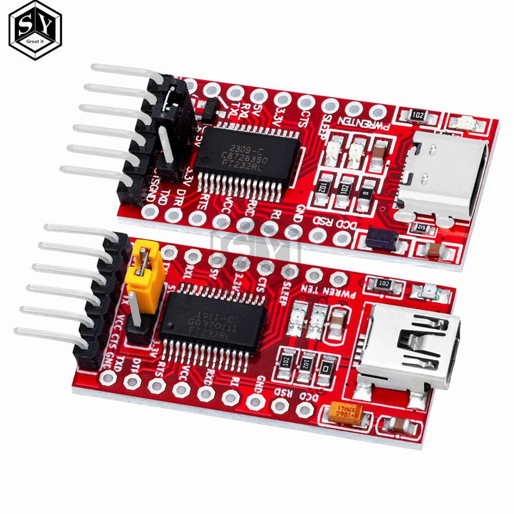 FT232RL FTDI USB 3,3 V 5,5 V zu TTL Serielles Adaptermodul für Arduino – Bild 3