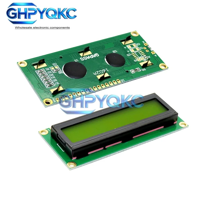 LCD1602 1602 LCD-Modul Blau / Gelbgrüner Bildschirm 16x2 Zeichen – Bild 4