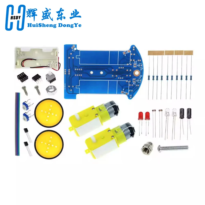 D2-1 intelligente Roboter Auto Kits intelligente Tracking-Linie Auto lichte mpfindliche Roboter DIY