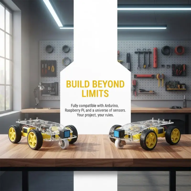 2WD Kostengünstige Version Smart-Roboter-Auto-Chassis-Kit DIY – Bild 2