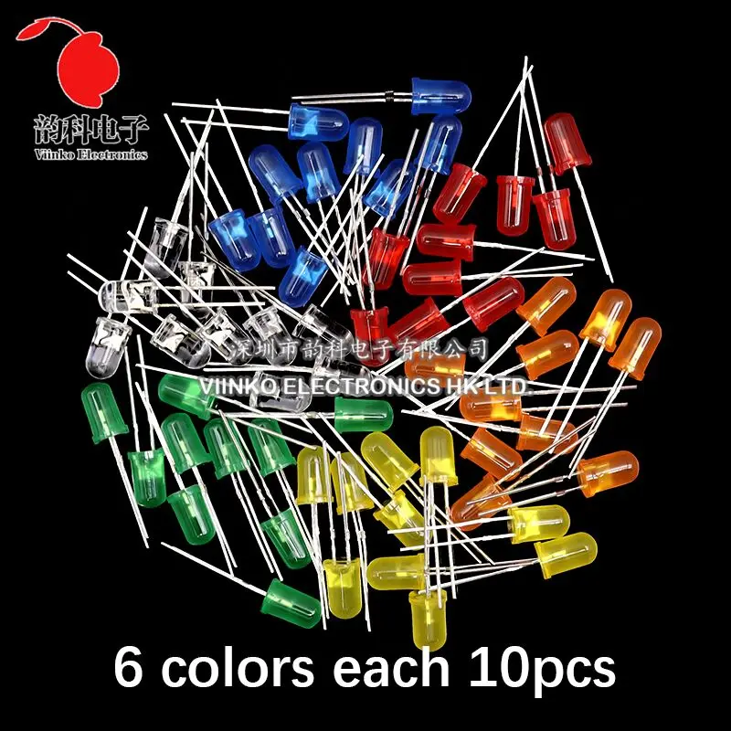 3MM 5MM Leuchtdioden Elektronik-Kit-Box F3 F5 LED-Dioden-Sortiment-Kit – Bild 4