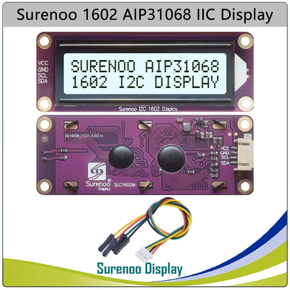 162 16X2 1602 AIP31068 Seriell I2C IIC Zeichen LCD Modul Display – Bild 5