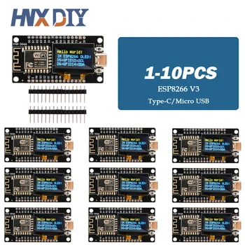 Nodemcu esp8266 v3 Entwicklungs board mit 0,96 Zoll oled Display ch340 ESP-12F WLAN-Modul TYPE-C