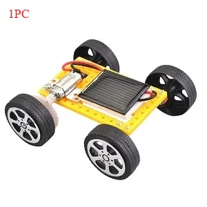 DIY Mini Solarauto Bausatz STEM Physik Wissenschaftsexperiment Lehrreiches Technik-Spielzeug Kinder