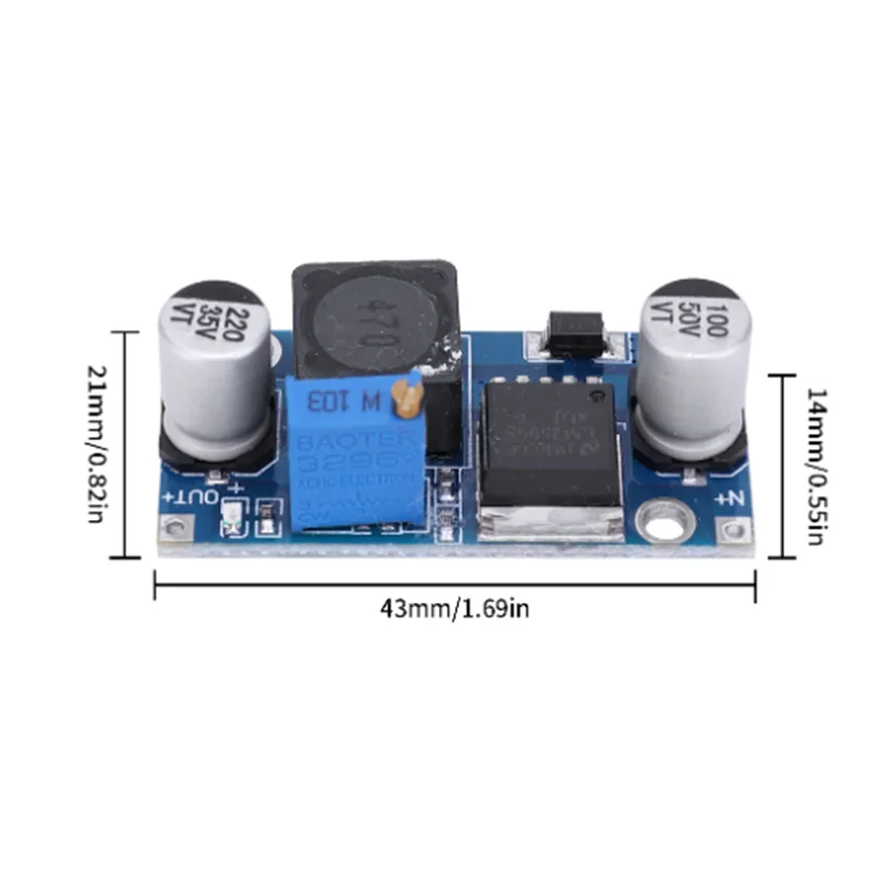 LM2596S DC-DC Step-Down-Stromversorgungsmodul 3A Einstellbares – Bild 6