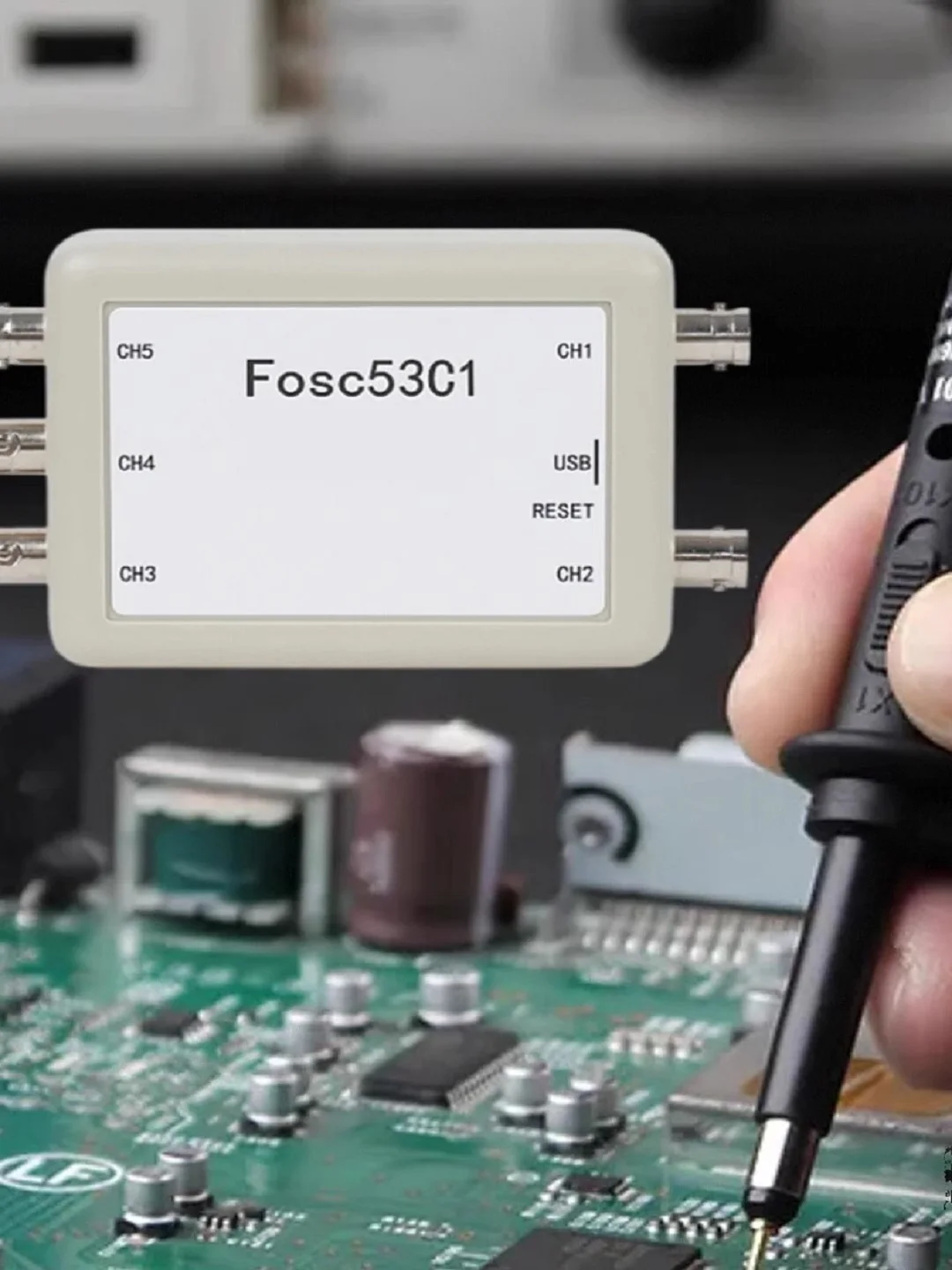 USB 5-Kanal-Oszilloskop, datensynchrone Erfassung, Abtastrate, 1 MHz – Bild 4