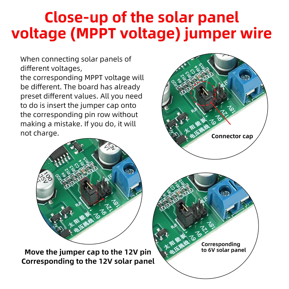 DC 5-18V MPPT Solar-Laderegler-Platine 2,5A 10-30W – Bild 4