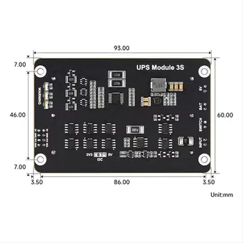 Persevering - Für Raspberry Pi 5 USV HAT, unterstützt 18650 Li-Batterie, 5 V unterbrechungsfreie