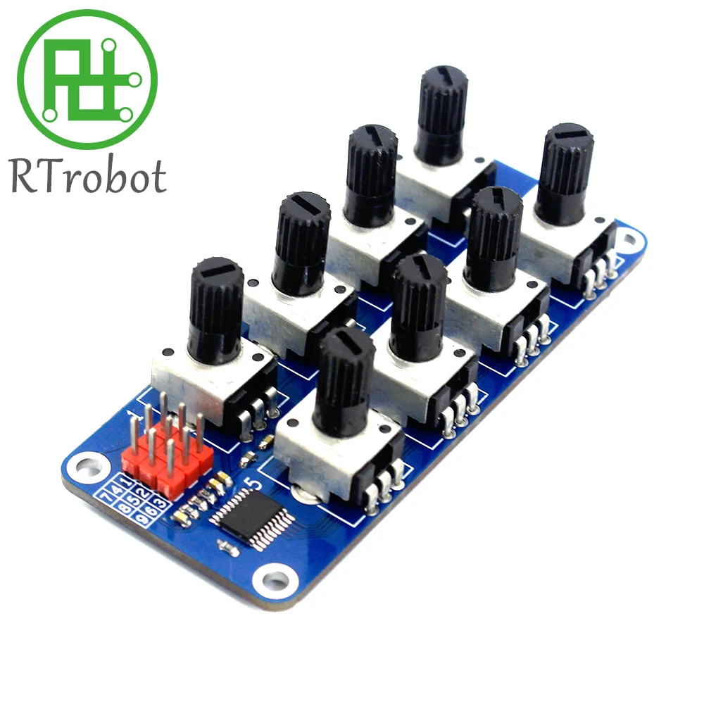 Potentiometer Drehpotentiometer Analoges Drehknopf-Modul mit Servo-Steuerplatine