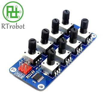 Potentiometer Drehpotentiometer Analoges Drehknopf-Modul mit Servo-Steuerplatine