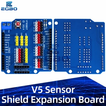 EGBO V5 Sensor Shield Erweiterungsplatine für Arduino UNO R3 V5.0 Elektronisches Modul Sensor Shield V5