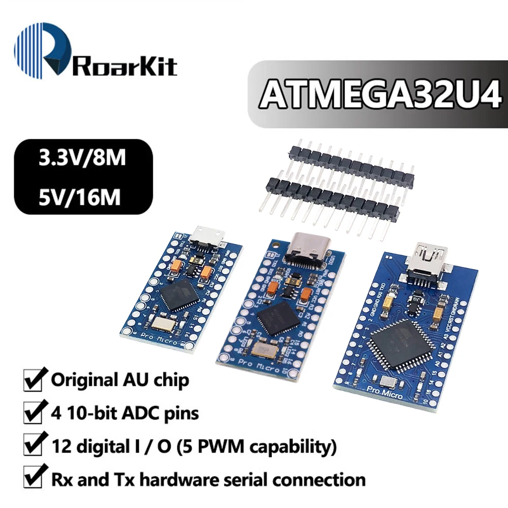 ATmega32U4 3,3 V 8 MHz Pro Micro 5 V 16 MHz Board Modul MINI/MICRO/Typ-C USB Für Arduino/Leonardo Controller