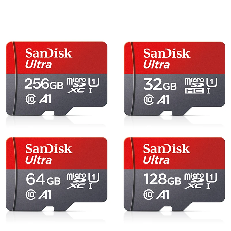 Ultra microsd 128 GB 32 GB 64 GB 256 GB 512 GB A1 Micro SD-Karte SD TF Flash-Karte Speicherkarte Klasse 10