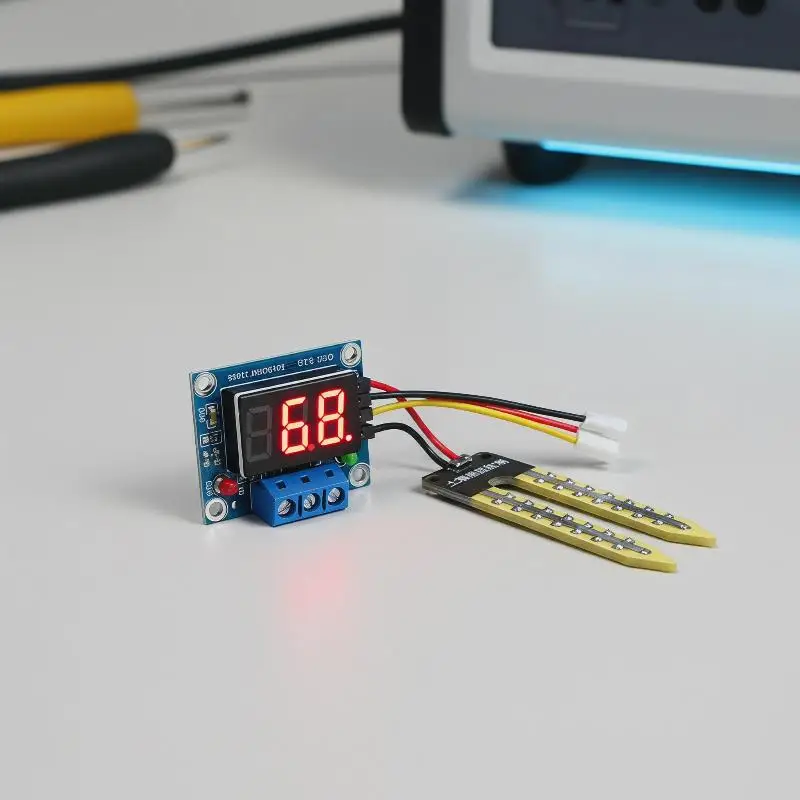 Kapazitiver Bodenfeuchtesensor-Bausatz mit Relaismodul – Bild 4
