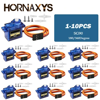 SG90 9G Micro Digital Servo Motor 180/360 Grad Starrflügel Getriebe servo Motor für Rc Hubschrauber Spielzeug
