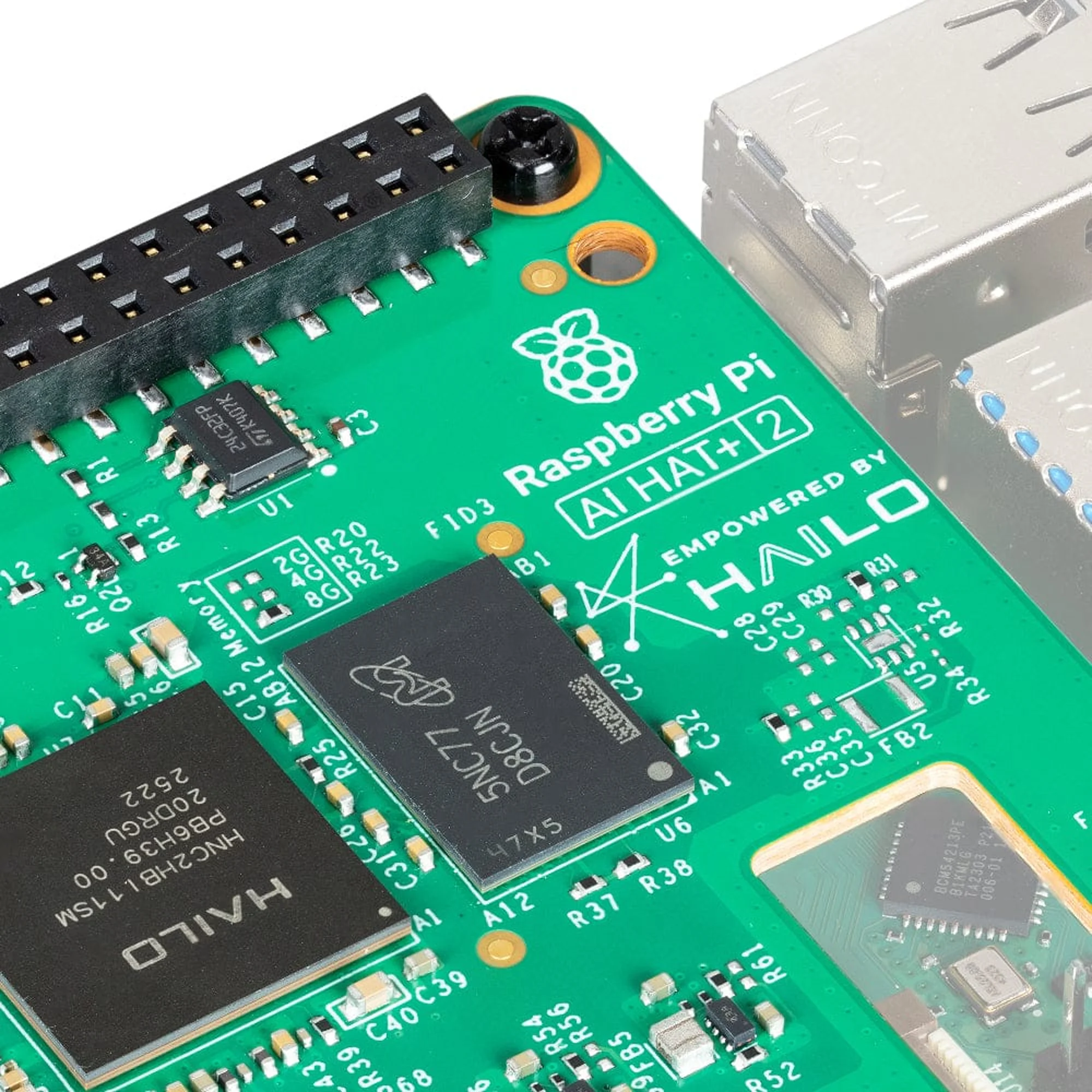 Raspberry Pi AI HAT+ 2 8 GB RAM mit Kühlkörper, Hailo-10H – Bild 6