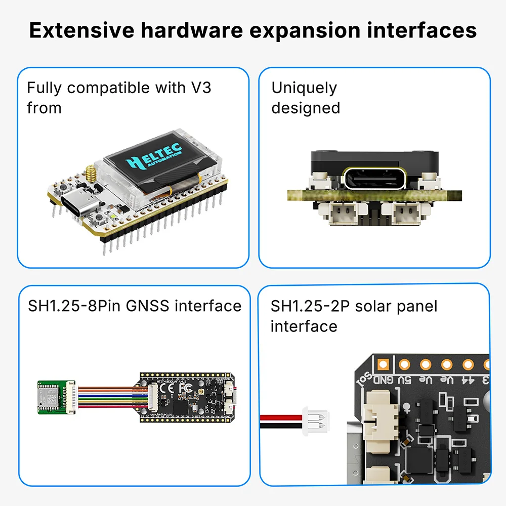 Meshtastic Heltec LoRa 32 V4 0,96 Zoll OLED Solarbetriebenes LoRa 32 – Bild 4