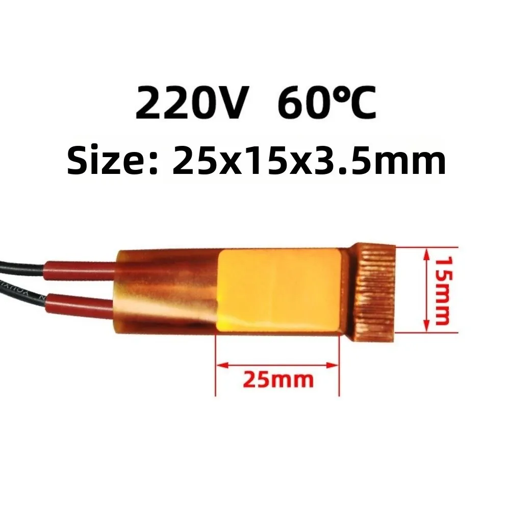 60-270 Grad Heizelement 12V 24V 110V 220V 25*15*3,5mm Lockenwickler – Bild 5