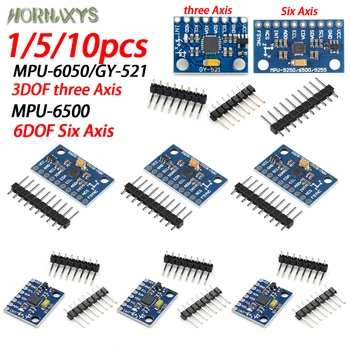 GY-521 MPU-6050 MPU6050 Modul 3-Achsen-Analog-Gyroskopsensoren + 3-Achsen-Beschleunigungssensormodul MPU6500