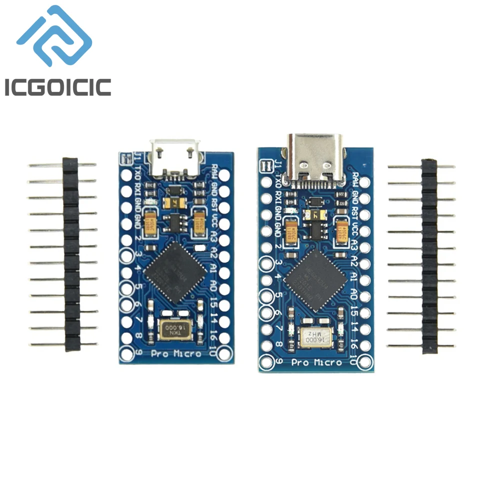 Typ-C-Micro-USB-Modul atmega32u4 5V 16-MHz-Board für Arduino-ATMEGA32U4-AU/Mu-Controller Pro-Micro-Ersatz Pro