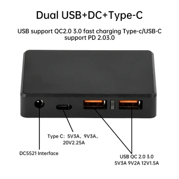 DIY-Lademodul Dual USB Typ-C Solar-Controller QC2.0 3.0 PD 2.0 3.0 Schnellladung Solarpanel-Stabilisator