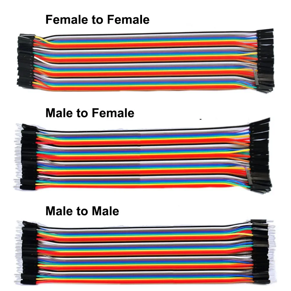 10CM 20CM 30CM 120 stücke Dupont Linie 40Pin Stecker auf Stecker + Stecker auf Buchse und Buchse auf Buchse