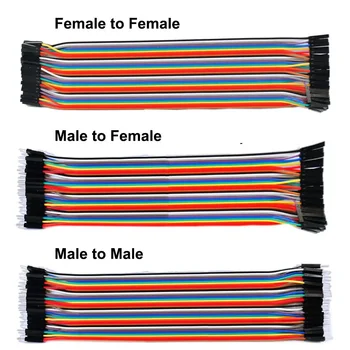 10CM 20CM 30CM 120 stücke Dupont Linie 40Pin Stecker auf Stecker + Stecker auf Buchse und Buchse auf Buchse