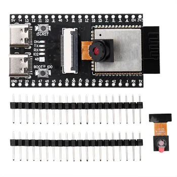 ESP32-S3 N16R8 CAM Entwicklungsboard Seriell-zu-WiFi+Bluetooth-Modul OV2640/OV3660/OV5640 Kamera Dual Type-C