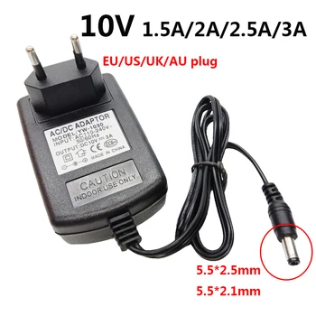 10 V 3 A Netzteil AC DC 10 V 1,5 A Adapter 10 V 2,5 A 2 A Universal-Schalttransformator UK AU EU US-Stecker