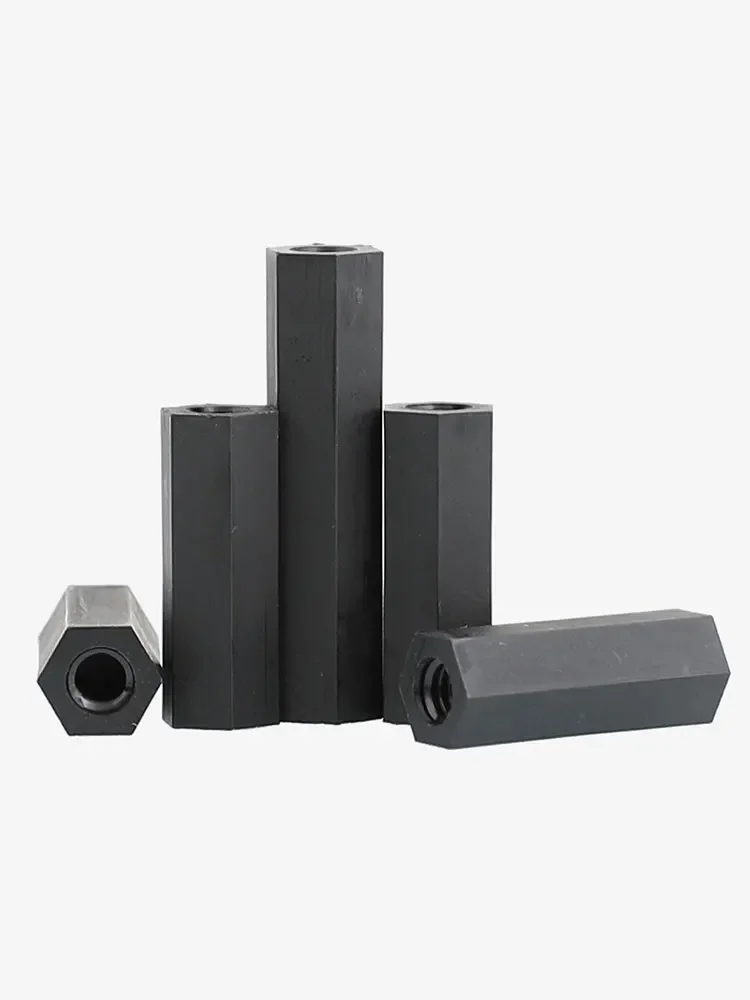 M2 M2,5 M3 M4 M5 M6 Schwarz Nylon Hex Weibliche Standoff Kunststoff – Bild 4