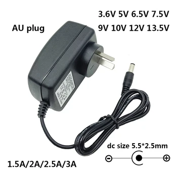 3,6V Netzteil mit AU-Stecker, 5V 6,5V 7,5V 9V 10V 12V 13,5V 5V 3A Netzteil AU 1,5A 2A 2,5A 3A 7,5V 2A Netzteil