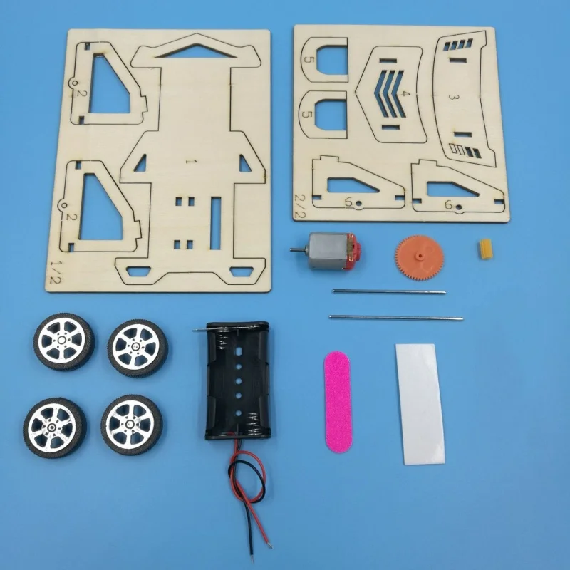 STEAM DIY Montage-Rennwagen-Bausatz Kleines – Bild 6