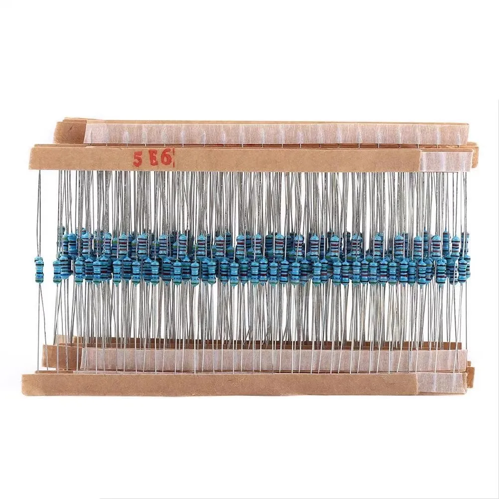 64 Werte 1/4W Metallfilm-Widerstandskit 1R-10M Ohm 1% (1280 Stück) – Bild 6