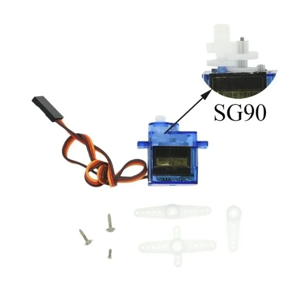 Servo SG90 MG90S DC4,8-6V 9g Servo 450 Hubschrauber Trolley Servo 90-180 Grad 360 Grad SG92R 2,5 kg DC4,8V
