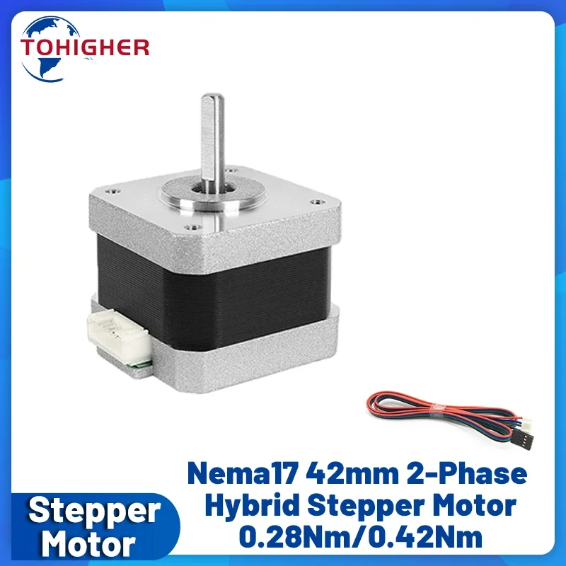 Nema17 Schrittmotor 42 Motor 4-Leiter 0,28Nm/0,42/0,56Nm/0,7Nm 1,8 Grad für DIY 3D-Drucker Scanner