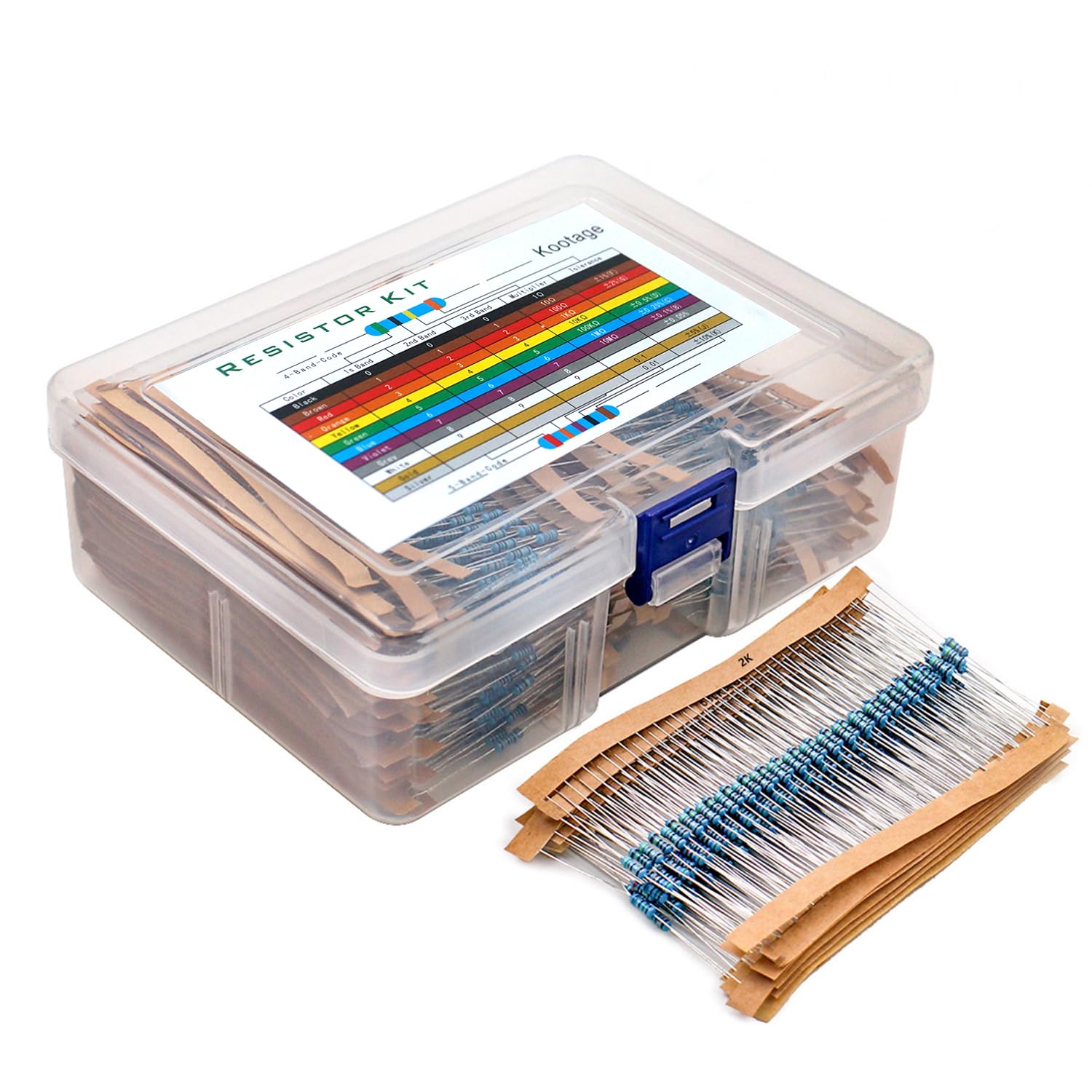 1% Widerstands satz Widerstand 1/4w Metall film widerstände Kit 10Ohm ~ 1m Ohm 30 Werte Kit für elektronische