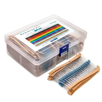 1% Widerstands satz Widerstand 1/4w Metall film widerstände Kit 10Ohm ~ 1m Ohm 30 Werte Kit für elektronische
