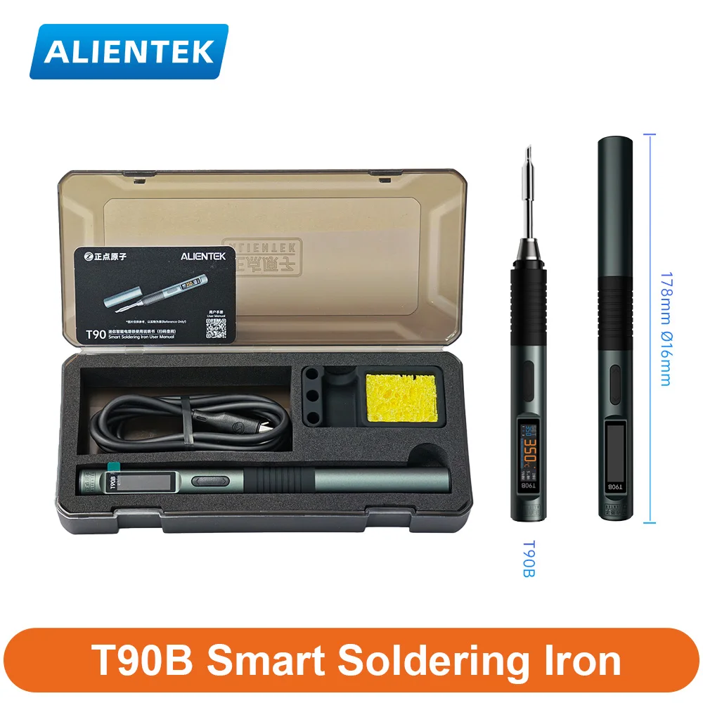 ALIENTEK T90B Intelligenter Lötkolben 140W Einstellbare Temperatur 80-450 ° C Automatischer