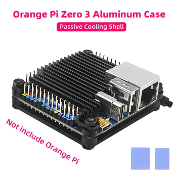 Orange Pi Zero 3 Aluminiumgehäuse Metall Passives Kühlgehäuse Silikon-Kühlkörper für OPI Zero 3 1 2 4 GB Board